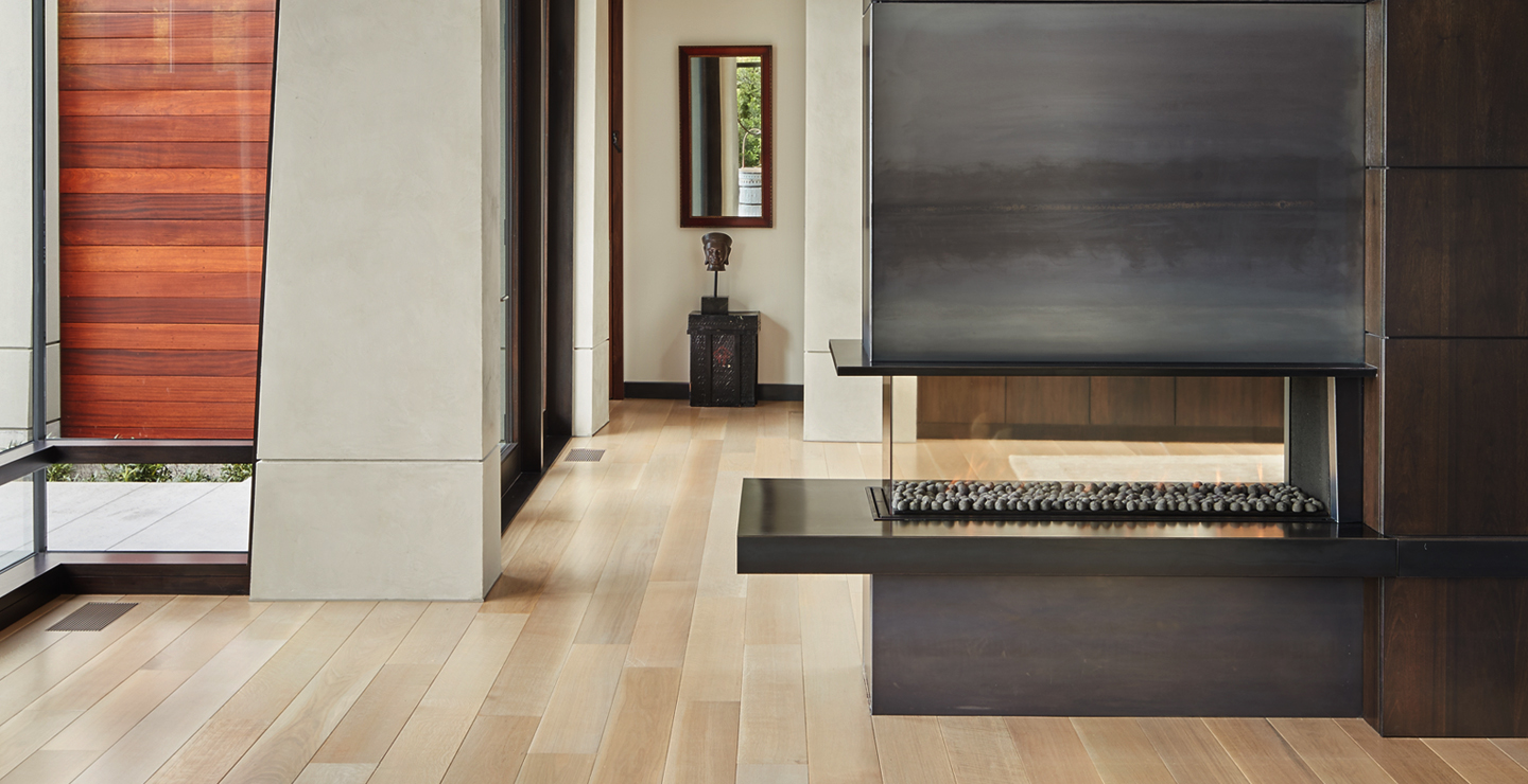 North Beach Contemporary fireplace