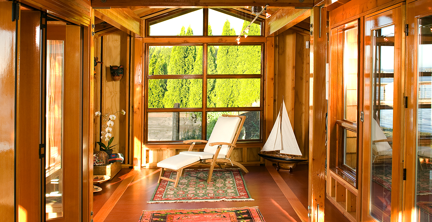 North Beach Boathouse sunroom